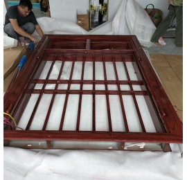 Cửa sổ 2 cánh bằng thép vân gỗ cao cấp Đắk Lắk