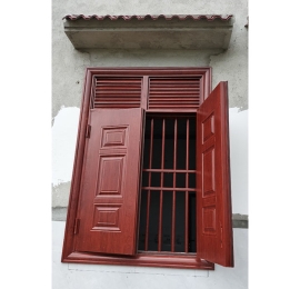 Cửa sổ 2 cánh bằng thép vân gỗ cao cấp Đắk Nông