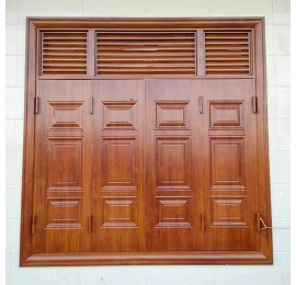 Cửa sổ 4 cánh có chấn song f32 thép vân gỗ nhập khẩu Đắk Nông