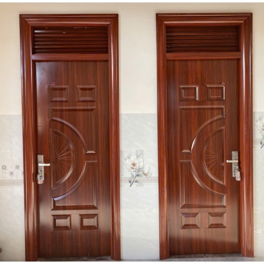 Cửa đi 1 cánh bằng thép vân gỗ nhập khẩu Đắk Lắk