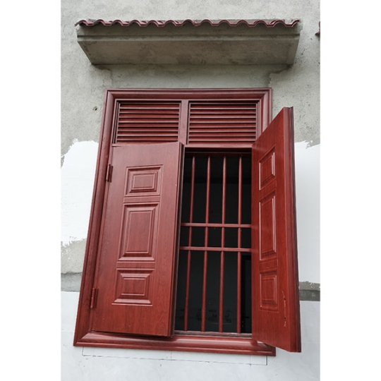 Cửa sổ 2 cánh bằng thép vân gỗ cao cấp Đắk Nông